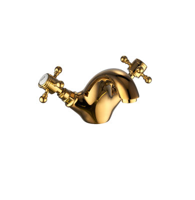 Double Handle Basin Mixer Faucet Brushed Bathroom Basin Mixer Taps