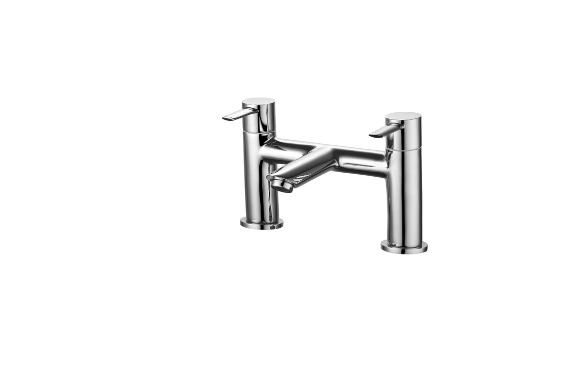Brass Bath Shower Mixer Faucet Double Handles For Bathroom T8824